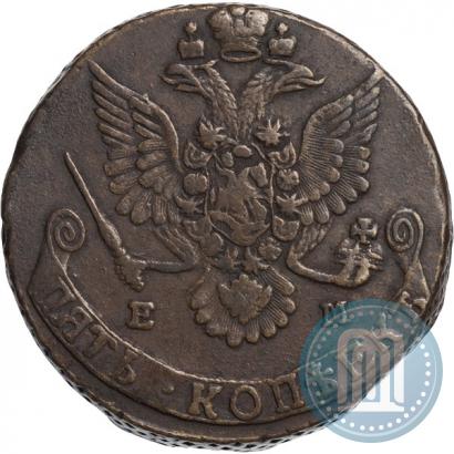 Picture 5 kopecks 1782 year ЕМ 