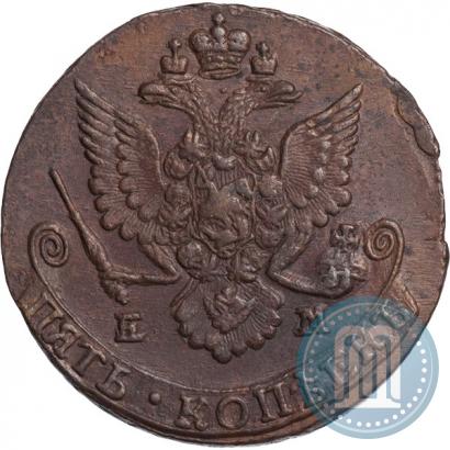 Picture 5 kopecks 1785 year ЕМ 