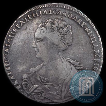 Picture 1 rouble 1725 year СПБ-СПБ "Petersburg type, portrait turned to the left"