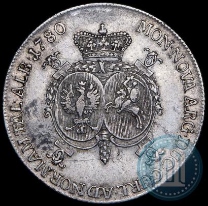 Picture Thaler 1780 year  "Peter von Biron. Courland"