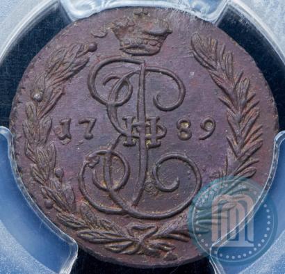 Picture 1 kopeck 1789 year ЕМ 