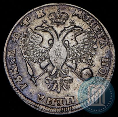 Фото 1 рубль 1720 года  "Портрет в латах"