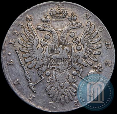Фото 1 рубль 1734 года  "Тип 1735 года"