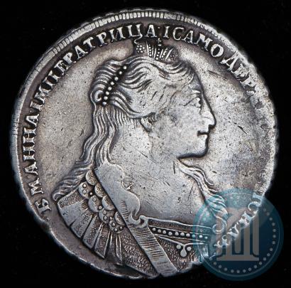 Фото 1 рубль 1734 года  "Тип 1735 года"