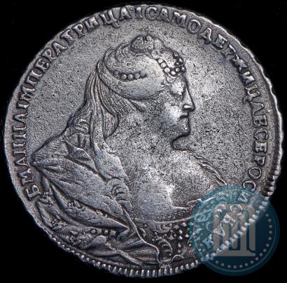 Фото 1 рубль 1739 года  "Московский тип"