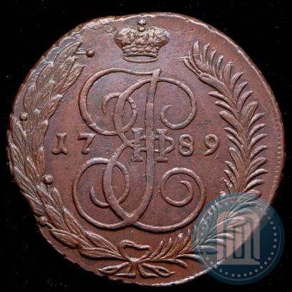 Фото 5 копеек 1789 года АМ 