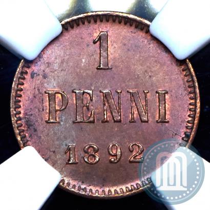 Фото 1 пенни 1892 года  