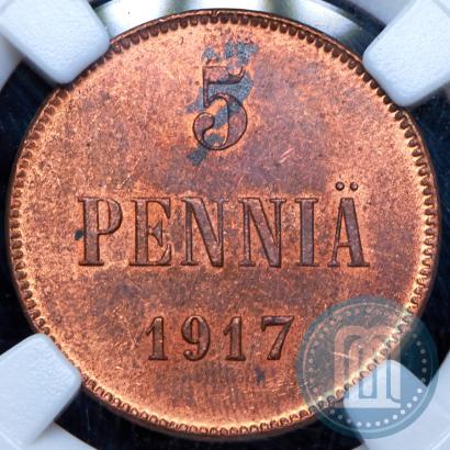 Фото 5 пенни 1917 года  