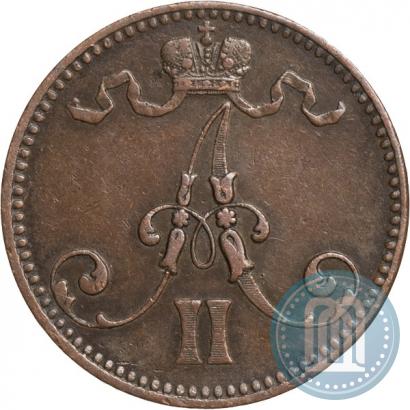 Picture 5 pennia 1866 year  