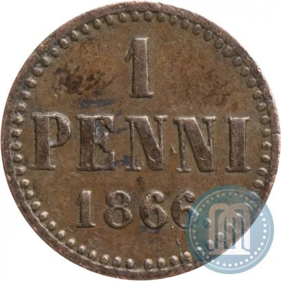 Фото 1 пенни 1866 года  