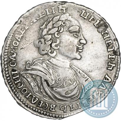 Фото Полтина 1719 года L "Портрет в латах"
