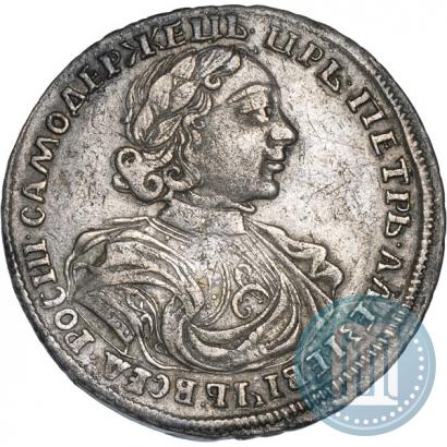 Фото Полтина 1719 года L "Портрет в латах"