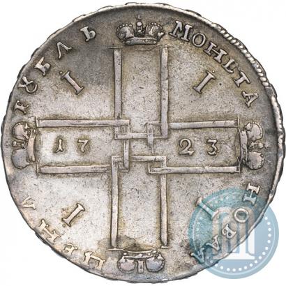 Фото 1 рубль 1723 года OK "Портрет в горностаевой мантии"