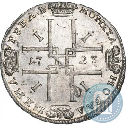 Фото 1 рубль 1723 года  "Портрет в античных доспехах"