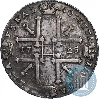 Фото 1 рубль 1725 года  "Портрет в античных доспехах"