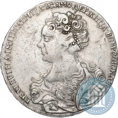 Фото 1 рубль 1726 года  "Московский тип, портрет влево"