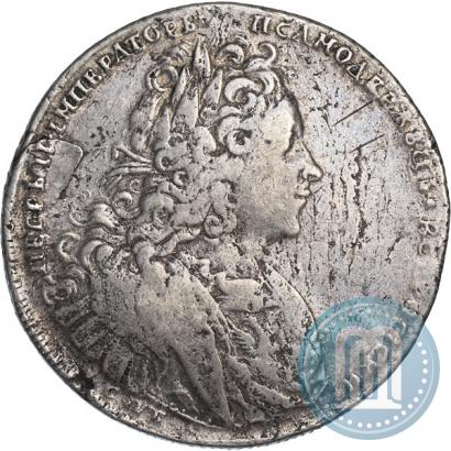 Фото 1 рубль 1727 года СПБ "Петербургский тип"