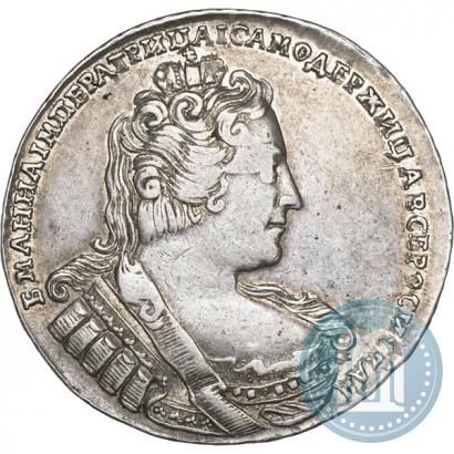 Фото 1 рубль 1733 года  