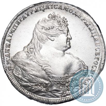 Фото 1 рубль 1737 года  "Московский тип"