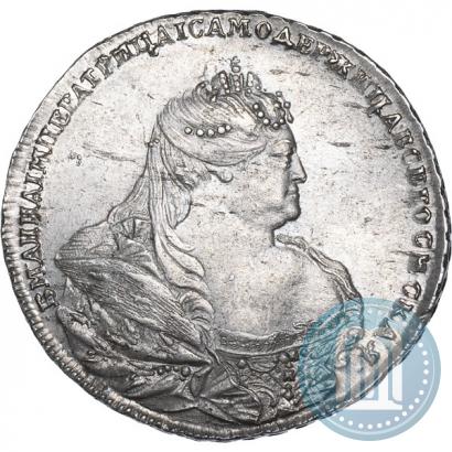 Фото 1 рубль 1737 года  "Московский тип"