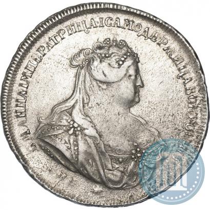 Фото 1 рубль 1739 года СПБ "Петербургский тип"