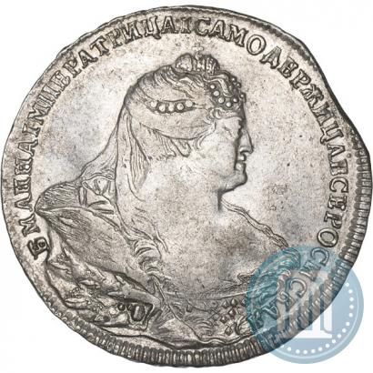 Фото 1 рубль 1740 года  "Московский тип"