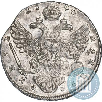 Фото 1 рубль 1740 года  "Московский тип"