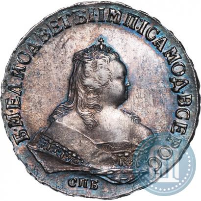 Фото 1 рубль 1749 года СПБ 