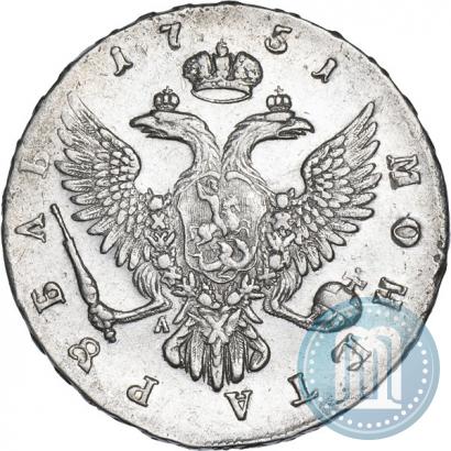 Фото 1 рубль 1751 года ММД-А 