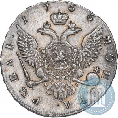 Фото 1 рубль 1755 года СПБ-ЯI 