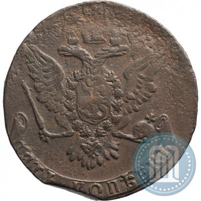 Фото 5 копеек 1758 года  