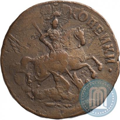 Фото 2 копейки 1758 года  "Номинал над Св. Георгием"