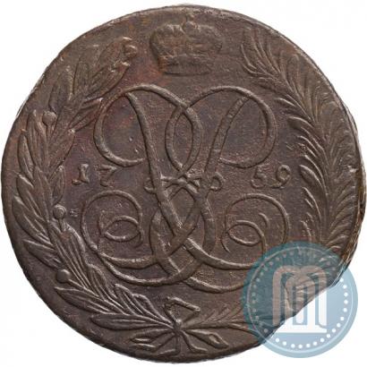 Фото 5 копеек 1759 года  