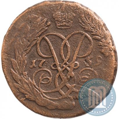 Фото 2 копейки 1759 года  "Номинал над Св. Георгием"