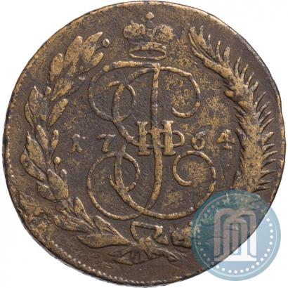 Фото 5 копеек 1764 года ММ 
