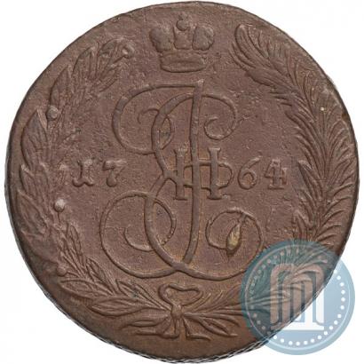 Фото 5 копеек 1764 года ЕМ 