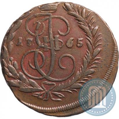 Фото 2 копейки 1765 года ММ 