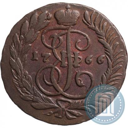Фото 2 копейки 1766 года ММ 
