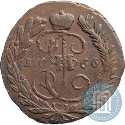 Фото 2 копейки 1766 года ММ 