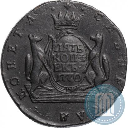 Фото 5 копеек 1770 года КМ 