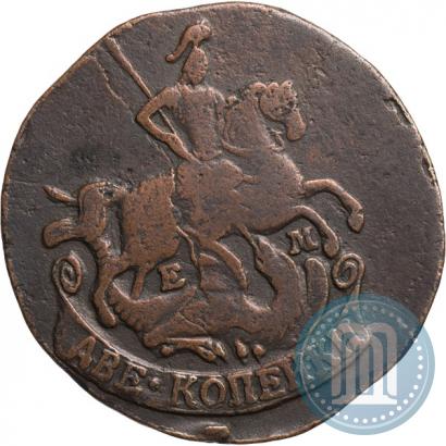 Picture 2 kopecks 1776 year ЕМ 