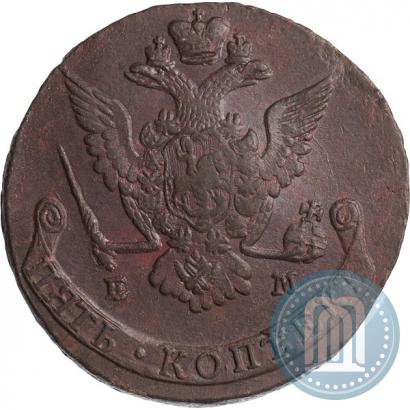 Фото 5 копеек 1777 года ЕМ 
