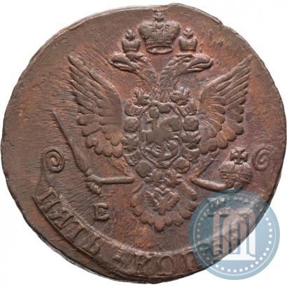 Фото 5 копеек 1781 года ЕМ 