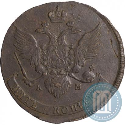 Фото 5 копеек 1788 года КМ 