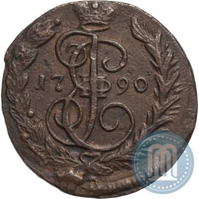 Picture 1 kopeck 1790 year ЕМ 