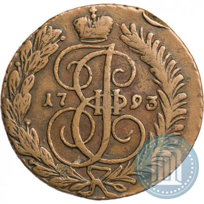 Фото 2 копейки 1793 года АМ 