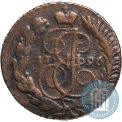 Фото 2 копейки 1796 года АМ 