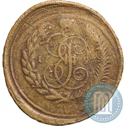 Фото 5 копеек 1793 года ЕМ "Павловский перечекан"