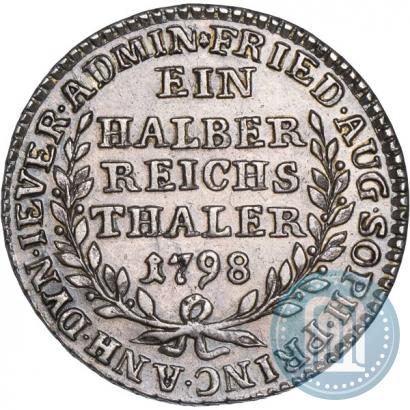 Фото Ein halber reichsthaler 1798 года  "Княжество Йевер"