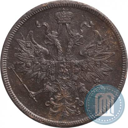 Фото 5 копеек 1863 года ЕМ 